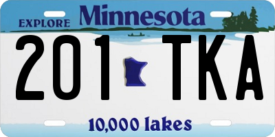 MN license plate 201TKA