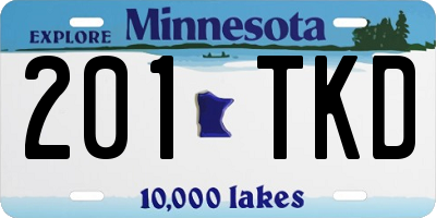 MN license plate 201TKD