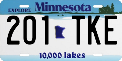 MN license plate 201TKE