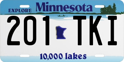 MN license plate 201TKI