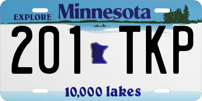 MN license plate 201TKP