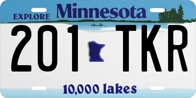 MN license plate 201TKR