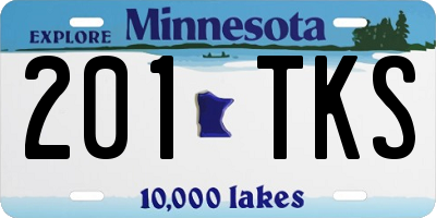 MN license plate 201TKS