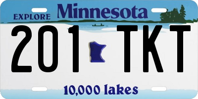 MN license plate 201TKT