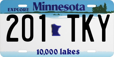 MN license plate 201TKY