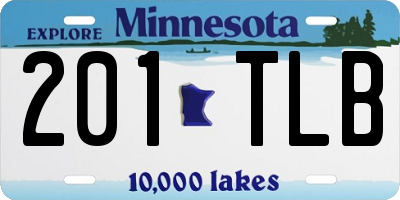 MN license plate 201TLB