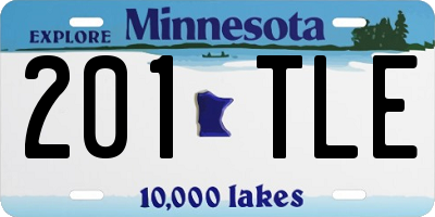 MN license plate 201TLE