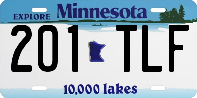 MN license plate 201TLF