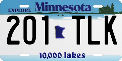 MN license plate 201TLK
