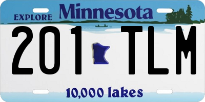 MN license plate 201TLM