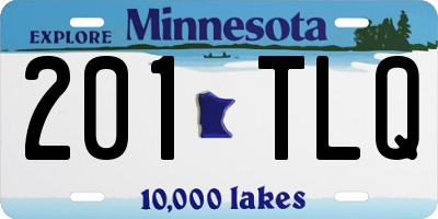 MN license plate 201TLQ
