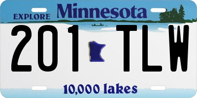 MN license plate 201TLW