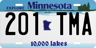 MN license plate 201TMA