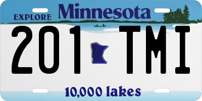 MN license plate 201TMI