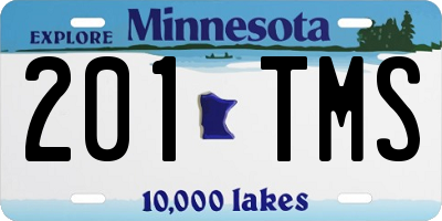 MN license plate 201TMS