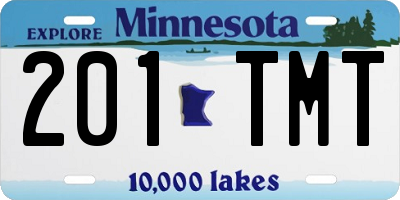 MN license plate 201TMT