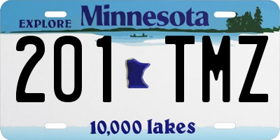 MN license plate 201TMZ
