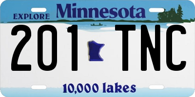 MN license plate 201TNC