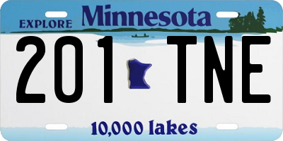 MN license plate 201TNE