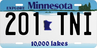 MN license plate 201TNI