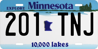 MN license plate 201TNJ