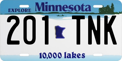 MN license plate 201TNK