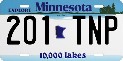 MN license plate 201TNP