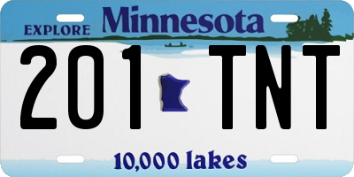 MN license plate 201TNT