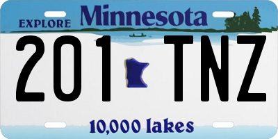 MN license plate 201TNZ