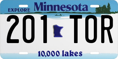 MN license plate 201TOR