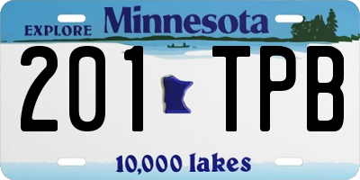 MN license plate 201TPB