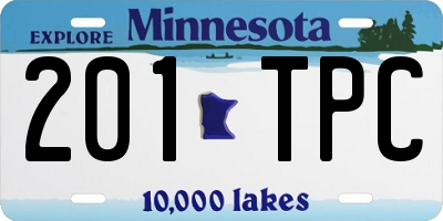 MN license plate 201TPC