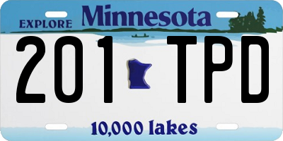 MN license plate 201TPD