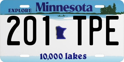 MN license plate 201TPE