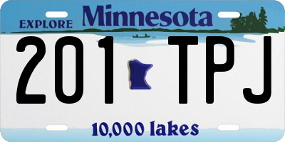 MN license plate 201TPJ