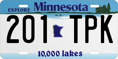 MN license plate 201TPK