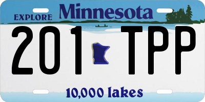 MN license plate 201TPP