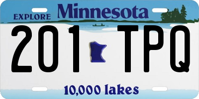 MN license plate 201TPQ