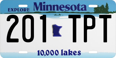 MN license plate 201TPT