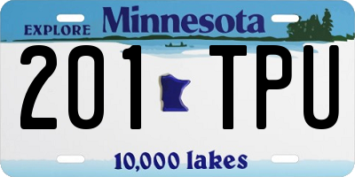 MN license plate 201TPU