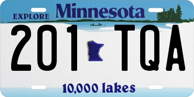 MN license plate 201TQA
