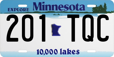 MN license plate 201TQC