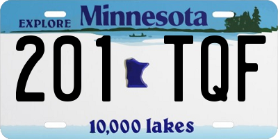 MN license plate 201TQF
