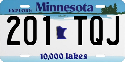 MN license plate 201TQJ