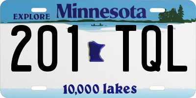MN license plate 201TQL