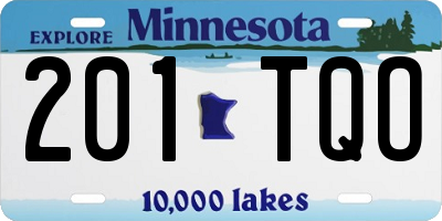 MN license plate 201TQO
