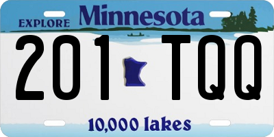MN license plate 201TQQ