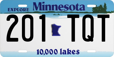 MN license plate 201TQT