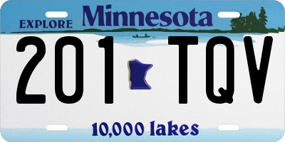 MN license plate 201TQV