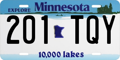 MN license plate 201TQY